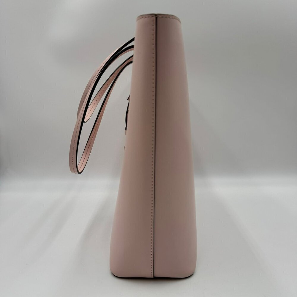 Kate Spade Large Tori Tote Soft Pink Leather Handbag With Dual Handles & Bow - Picture 4 of 12